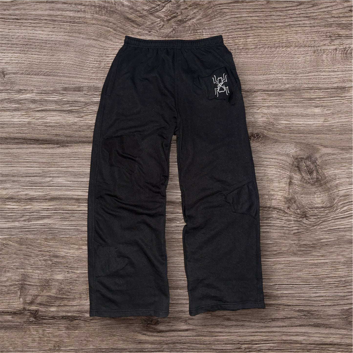 Black Patchy Sweats