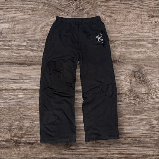 Black Patchy Sweats