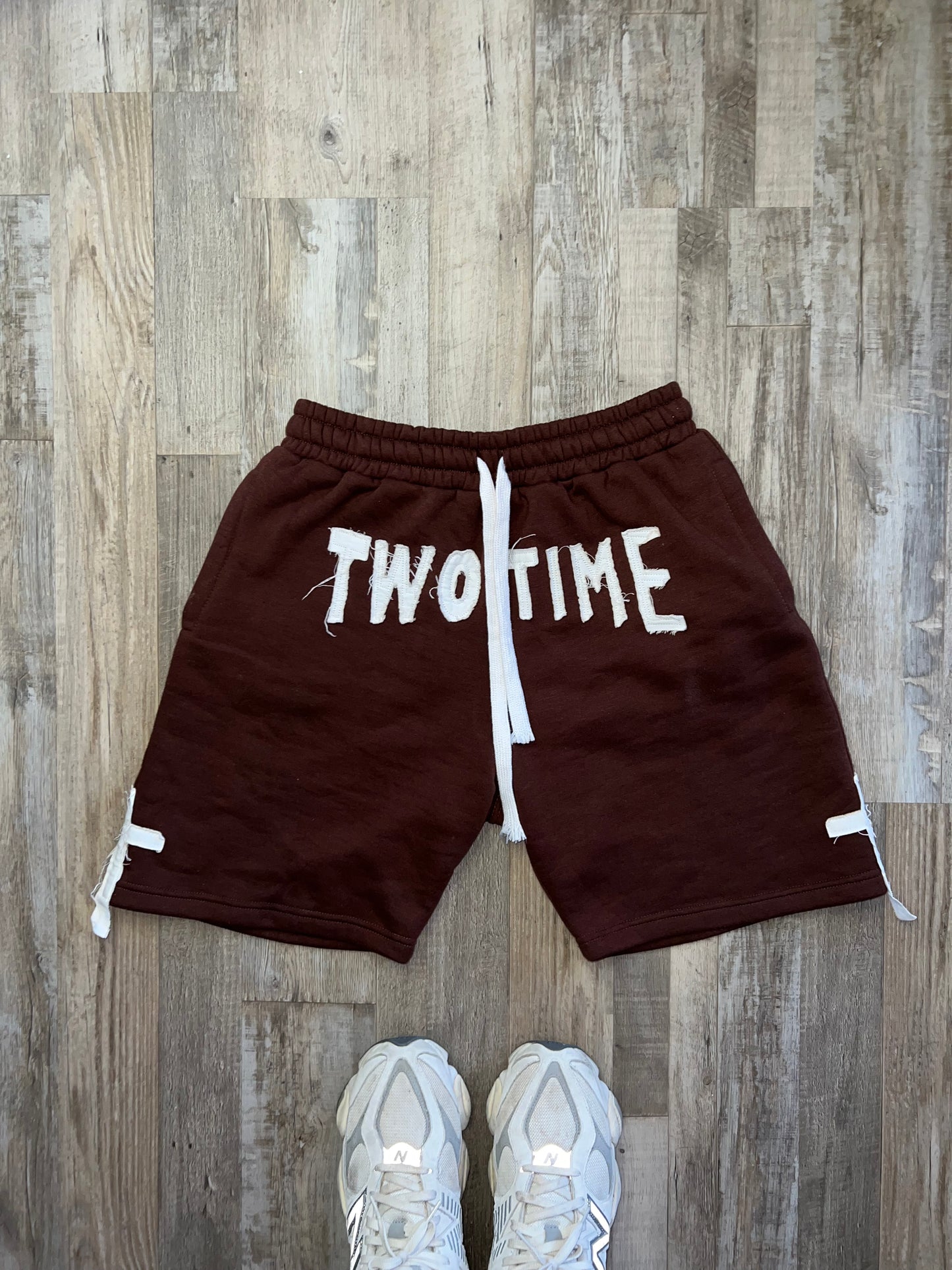 Brown cotton shorts