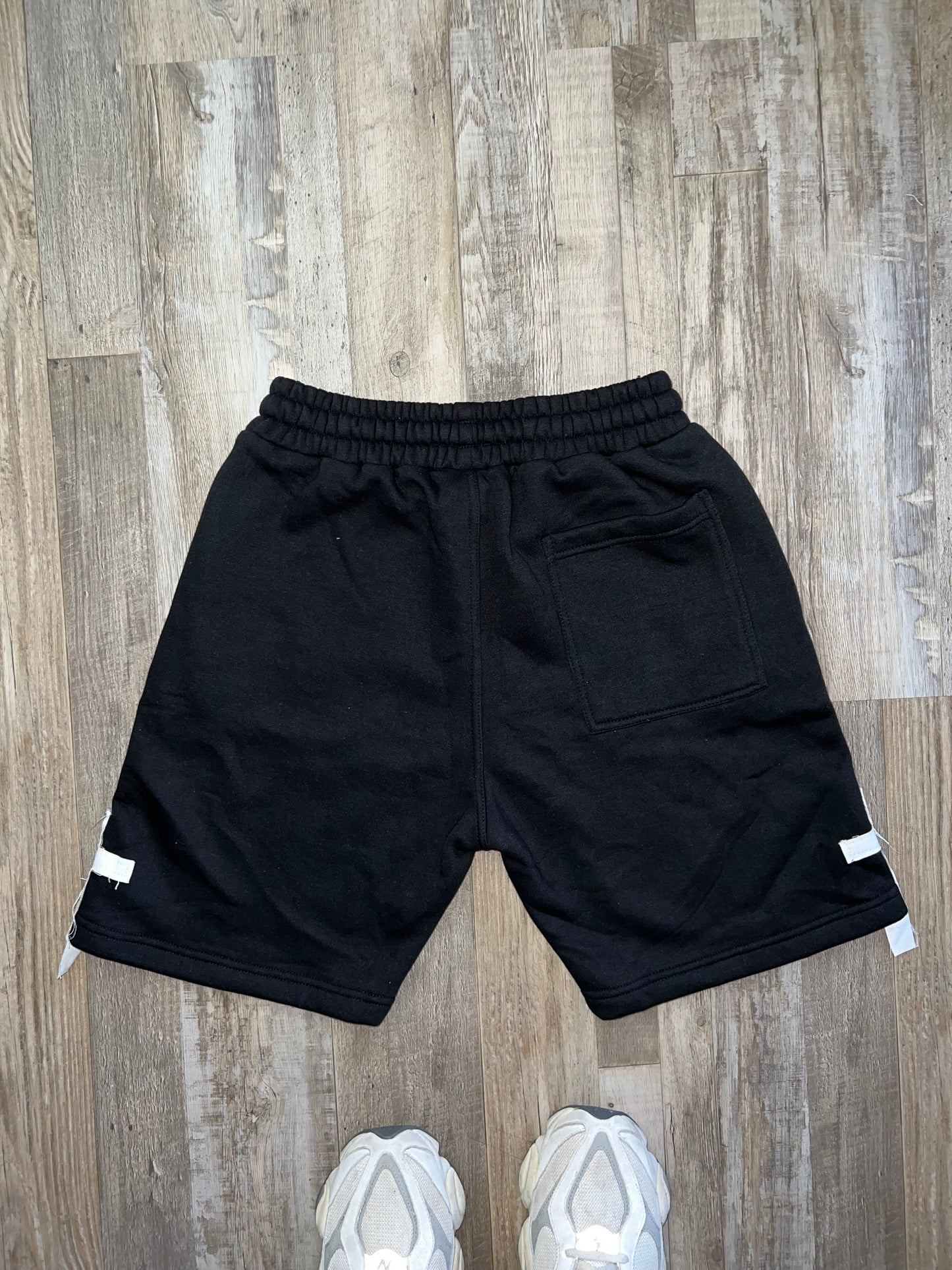 Black Cotton Shorts Men